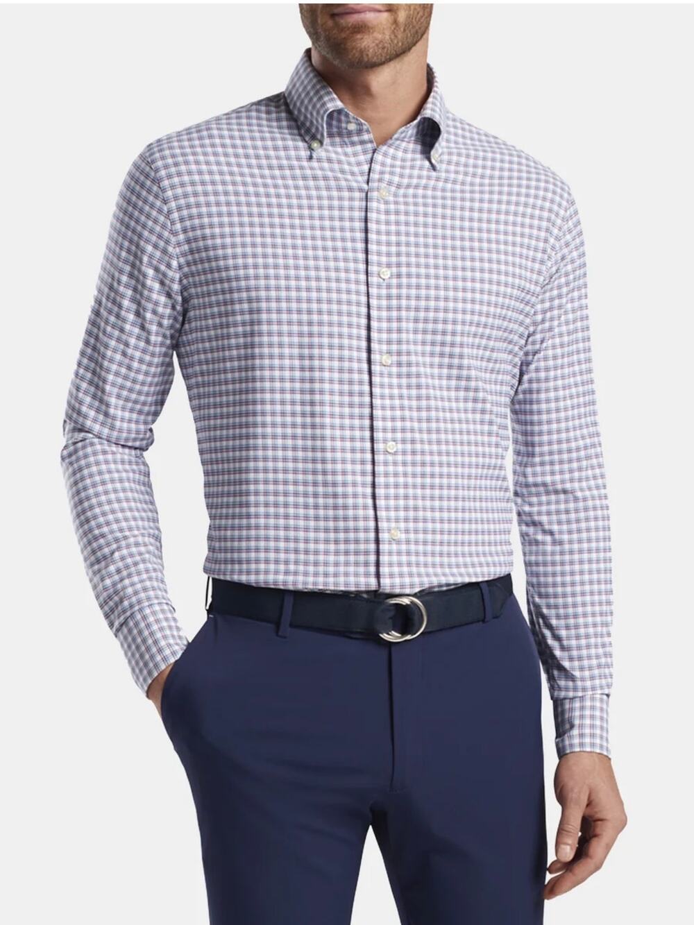 PETER MILLAR Men's Crown Crafted Wynton Performance Sport Shirt